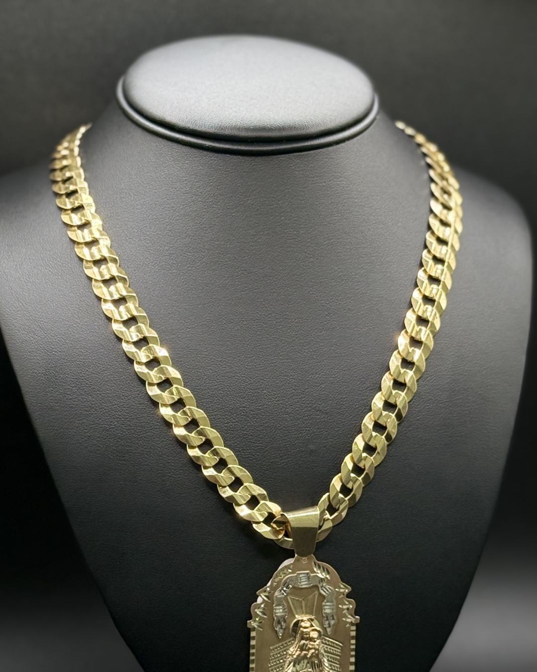 Cadena de Oro 10k Sólida - 9.5mm / 24 Pulgadas